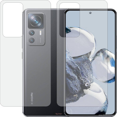 TELTREK Back Screen Guard for XIAOMI MI 12T 5G (Matte Finish)(Pack of 2)