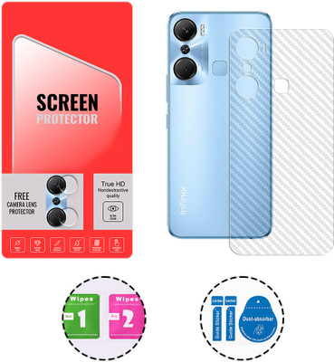 SOMTONE Back Screen Guard for Infinix Hot 12 Pro 4G (1 BACK CARBON FIBER SKIN + 1 FREE CAMERA LENS PROTECTOR)(Pack of 1)