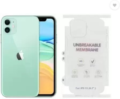 zolawn Back Screen Guard for Apple iPhone 11 Back Matte Membrane Screen Guard With Side Screen Protector(Pack of 1)
