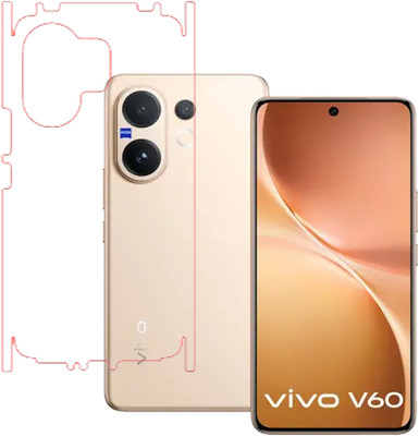 KARTRAY Back Screen Guard for Vivo V60 5G, Back Screen Guard with Sides, Glossy Finish(Pack of 1)