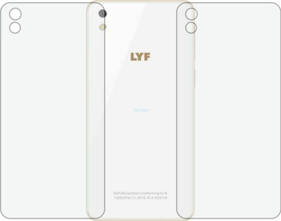 TELTREK Back Screen Guard for LYF WATER 8 (Matte Finish)(Pack of 2)