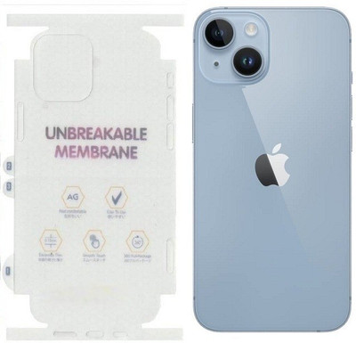 CallSmith Back Screen Guard for Apple iPhone 14 Plus Matte Finish Unbreakable Membrane Screen Guard With Sides Coverage( Not Tempered Glass )(Pack of 1)