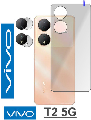 Cinzia Back Tempered Glass for VIVO T2 5G(Pack of 2)