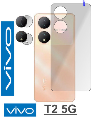 Cinzia Back Tempered Glass for VIVO T2 5G(Pack of 2)