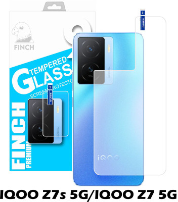 FINCH Back Tempered Glass for IQOO Z7s 5G, IQOO Z7 5G(Pack of 2)