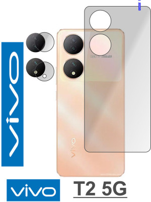 Cinzia Back Tempered Glass for VIVO T2 5G(Pack of 2)