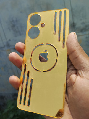 MOKPLZ Back Tempered Glass for OPPO A59 5G BACK GOLDEN TEMPERD GLASS(Pack of 1)