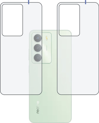 DESIBUZZ Back Tempered Glass for realme C73 5G(Pack of 2)