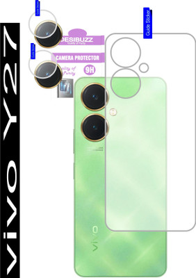 DESIBUZZ Back Tempered Glass for vivo Y27, {Flexible}(Pack of 2)