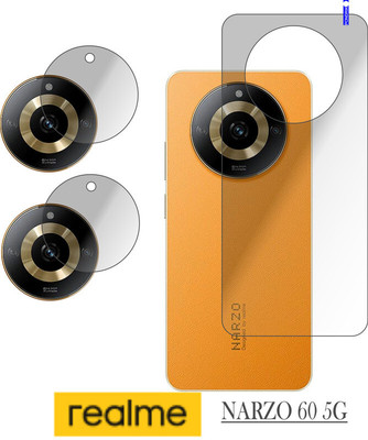 Cinzia Back Tempered Glass for realme narzo 60 5G(Pack of 3)