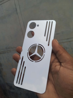 MOKPLZ VIVO Y28s 5G silver MIRROR BACK PANNEL Mobile Skin(Silver)