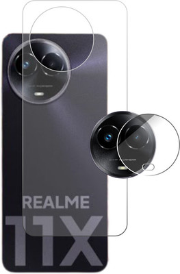 ICROMECK Back Tempered Glass for REALME 11X 5G(Pack of 1)