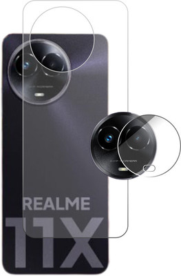 ICROMECK Back Tempered Glass for REALME 11X 5G(Pack of 1)
