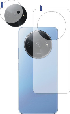 DESIBUZZ Back Tempered Glass for REDMI A3, REDMI A3X Camera lens(Pack of 2)