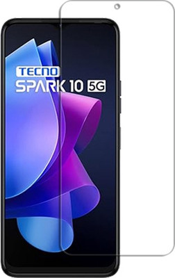 SOMTONE Back Tempered Glass for Tecno Spark 10 5G FRONT SCREEN GUARD(Pack of 1)