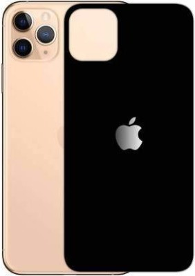 VOLMERE Back Tempered Glass for Apple iPhone 11 Pro Max Matte Finish Black Back Tempered Glass(Pack of 1)