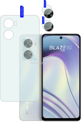 RAOSHIELD Back Tempered Glass for LAVA Blaze Pro 5G, (Flexible)(Pack of 2)