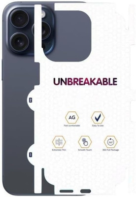 SoftSolutions Back Tempered Glass for Compatible For iPhone 15 Pro Max(Pack of 1)