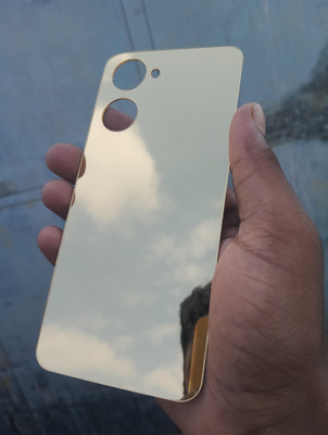 MOKPLZ Back Tempered Glass for REALME 10 PRO 5G BACK GOLDEN TEMPERD GLASS(Pack of 1)