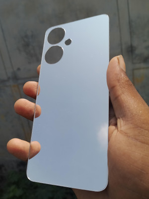 MOKPLZ Back Tempered Glass for OPPO A59 5G BACK SILVER MIRROR TEMPERD GLASS(Pack of 1)