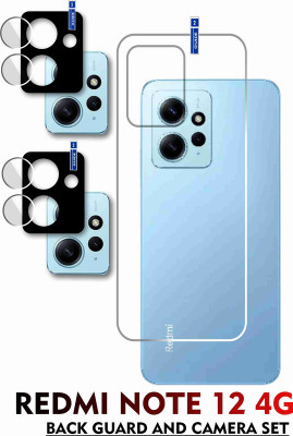 FINCH Back Tempered Glass for REDMI NOTE 12 4G SERIES(Pack of 2)