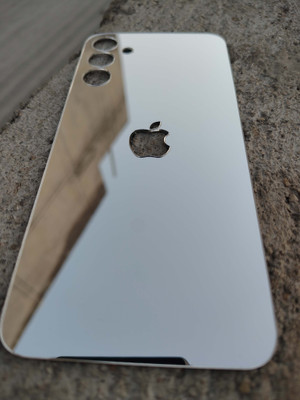 MOKPLZ Samsung Galaxy A33 5G SILVER MIRROR BACK PANNEL Mobile Skin(Silver)