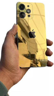 Altazz Back Tempered Glass for REDMI 12 4G, REDMI 12 5G, GOLD APPLE LIDR BACK PANEL(Pack of 1)