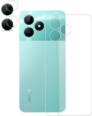 S9HUB Back Tempered Glass for REALME C51 + CAMERA GLASS SET(Pack of 1)