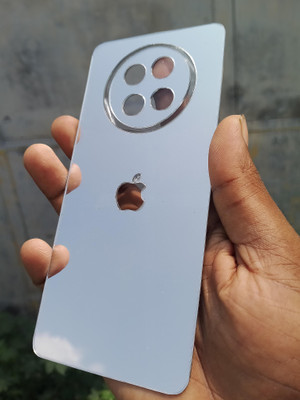 MOKPLZ Back Tempered Glass for REALME 12X 5G BACK SILVER TEMPERD GLASS(Pack of 1)