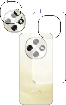 DESIBUZZ Back Tempered Glass for Oppo F31 Pro 5G with camera lens protectors(Pack of 2)