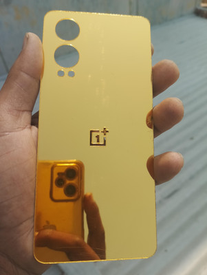 MOKPLZ Back Tempered Glass for ONEPLUS NORD CE4 LITE 5G BACK GOLDEN TEMPERD GLASS(Pack of 1)