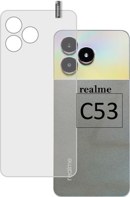 BOMGUARD Back Tempered Glass for REALME C53(Pack of 1)