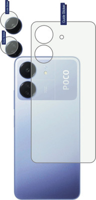 DESIBUZZ Back Tempered Glass for POCO C65, (Flexible), camera lens(Pack of 2)