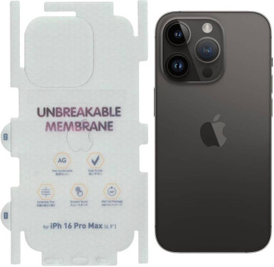 mobeezy Back Tempered Glass for iPhone 16 Pro Max Anti Fingerprint Edge to Edge Cover Back Membrane Compatible With iPhone 16 Pro Max 5G(Pack of 1)