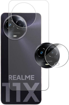 ICROMECK Back Tempered Glass for REALME 11X 5G(Pack of 1)