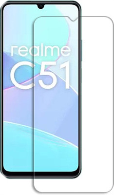 SOMTONE Back Tempered Glass for realme C51 FRONT SCREEN GUARD(Pack of 1)