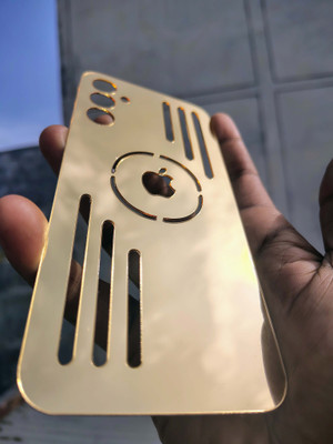 MOKPLZ Samsung Galaxy A33 5G GOLDEN MIRROR BACK PANNEL Mobile Skin(GOLDEN)