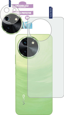 DESIBUZZ Back Tempered Glass for vivo T3x 5G, (Flexible), vivo T3x 5G camera lens(Pack of 2)