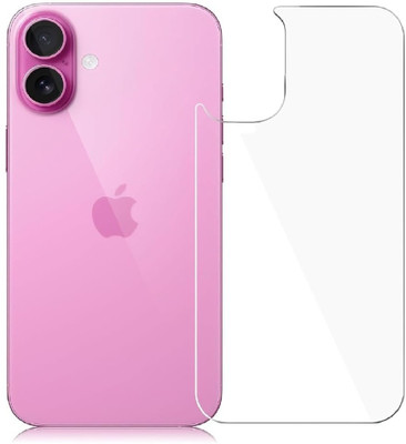 VOLMERE Back Tempered Glass for Compatible For iPhone 16(Pack of 1)