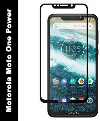 kmPPoWeR Edge To Edge Tempered Glass for Motorola Moto One Power(Pack of 1)