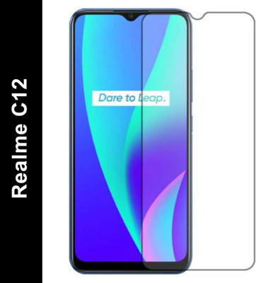 EASYBIZZ Tempered Glass Guard for Realme C12(Pack of 1)