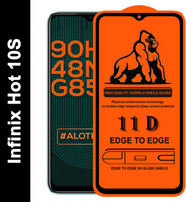Forego Edge To Edge Tempered Glass for Infinix HOT 10s(Pack of 1)