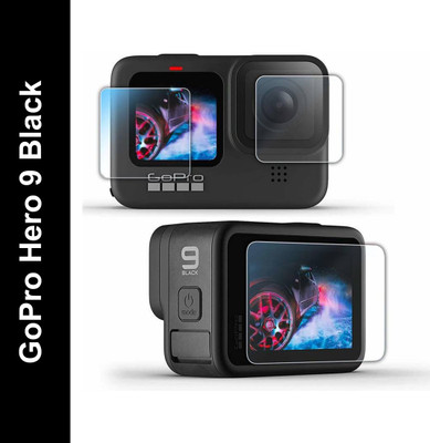 VAV Front and Back Tempered Glass for Gopro Hero 9 Black(Pack of 1)