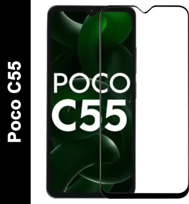 SRT Edge To Edge Tempered Glass for Poco C55(Pack of 1)