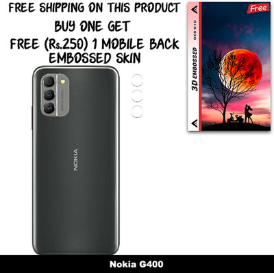 ARBAN Camera Lens Protector for Nokia G400 FREE 1 3D EMBOSSED SKIN FOR MOBILE BACK WITH CUT C1S010(Pack of 1)