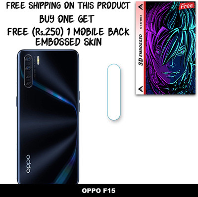 SOMTONE Camera Lens Protector for OPPO F15 FREE 1 3D EMBOSSED SKIN FOR MOBILE BACK WITH CUT C1S002(Pack of 1)