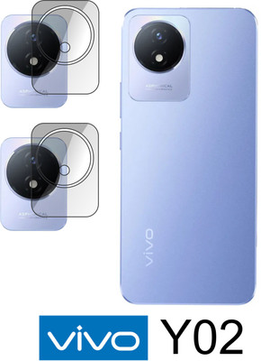 pondrik Back Camera Lens Glass Protector for vivo Y02(Pack of: 2)