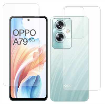 Ten To 11 Front and Back Tempered Glass for Oppo A79 5G(Pack of 2)