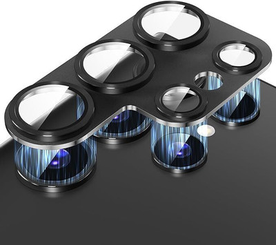 casual need Camera Lens Protector for Samsung Galaxy S24 Ultra [Crystel 9H Tempered Glass, Scratch-Resistant Camera Glass Protector black(Pack of 1)