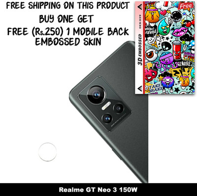 ARBAN Camera Lens Protector for Realme GT Neo 3 150W FREE 1 3D EMBOSSED SKIN FOR MOBILE BACK WITH CUT C1S039(Pack of 1)